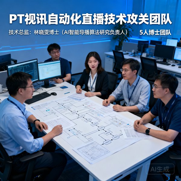 PT视讯技术总监林晓雯博士，AI智能导播算法研究负责人，带领5人博士团队攻关自动化直播技术